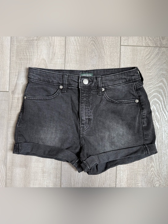 wild fable Pants - wild fable Black Rolled-Hem Denim Shorts